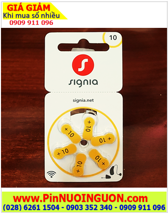 Signia PR536/10, Pin máy trợ thính Signia PR536, Pin 10 _Pin máy điếc Signia PR536/44 chính hãng /Vỉ 6viên